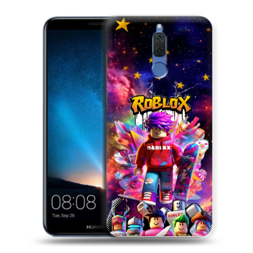 Силиконовый чехол на Huawei Nova 2i с принтом Roblox Роблокс
