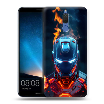 Силиконовый чехол на Huawei Nova 2i с принтом IronMan Железный человек