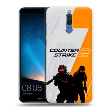Силиконовый чехол на Huawei Nova 2i с принтом Counter Strike