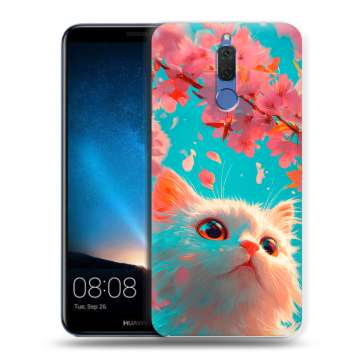 Силиконовый чехол на Huawei Nova 2i с принтом Красивый кот Силиконовый чехол на Huawei Nova 2i с принтом Красивый кот