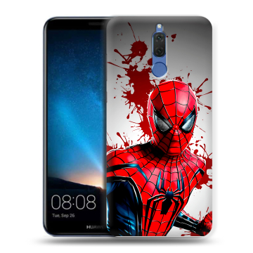 Силиконовый чехол на Huawei Nova 2i с принтом Spiderman Человек паук