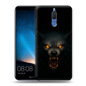 Силиконовый чехол на Huawei Nova 2i с принтом Волк Силиконовый чехол на Huawei Nova 2i с принтом Волк