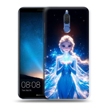 Силиконовый чехол на Huawei Nova 2i с принтом Холодное сердце Frozen