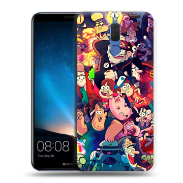 Силиконовый чехол на Huawei Nova 2i с принтом Gravity Falls Гравити Фолз