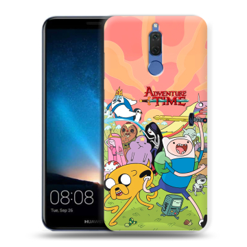 Силиконовый чехол на Huawei Nova 2i с принтом Adventure time Время приключений Силиконовый чехол на Huawei Nova 2i с принтом Adventure time Время приключений