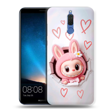 Силиконовый чехол на Huawei Nova 2i с принтом Labubu Лабубу