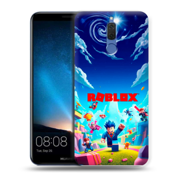 Силиконовый чехол на Huawei Nova 2i с принтом Roblox Роблокс