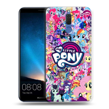 Силиконовый чехол на Huawei Nova 2i с принтом My little pony Дружба чудо