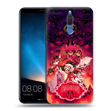 Силиконовый чехол на Huawei Nova 2i с принтом Hazbin Hotel Отель Хазбин