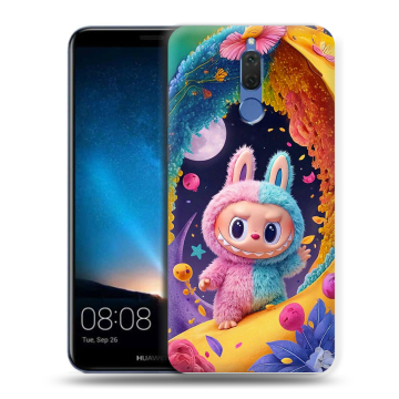 Силиконовый чехол на Huawei Nova 2i с принтом Labubu Лабубу