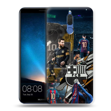 Силиконовый чехол на Huawei Nova 2i с принтом Messi Barcelona Силиконовый чехол на Huawei Nova 2i с принтом Messi Barcelona