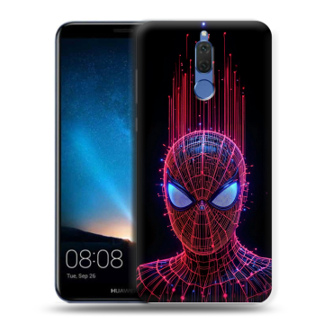 Силиконовый чехол на Huawei Nova 2i с принтом Spiderman Человек паук