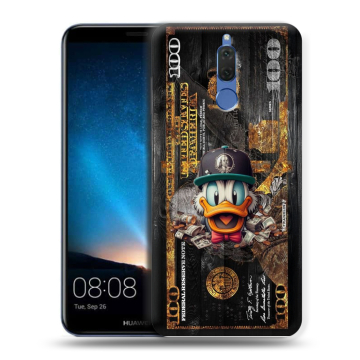Силиконовый чехол на Huawei Nova 2i с принтом Дональд Дак Доллар
