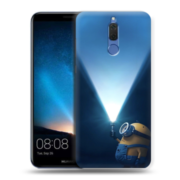 Силиконовый чехол на Huawei Nova 2i с принтом Миньоны