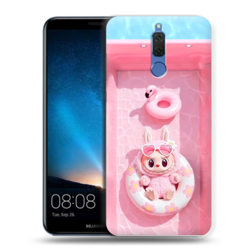 Силиконовый чехол на Huawei Nova 2i с принтом Labubu Лабубу