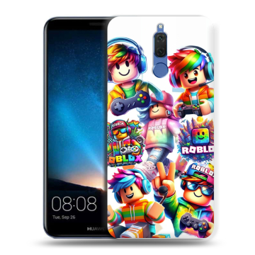 Силиконовый чехол на Huawei Nova 2i с принтом Roblox Роблокс