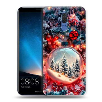 Силиконовый чехол на Huawei Nova 2i с принтом Новый год Силиконовый чехол на Huawei Nova 2i с принтом Новый год