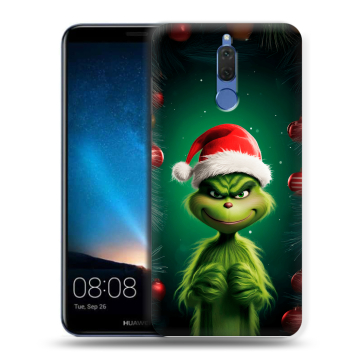 Силиконовый чехол на Huawei Nova 2i с принтом Гринч Новый год Рождество Силиконовый чехол на Huawei Nova 2i с принтом Гринч Новый год Рождество