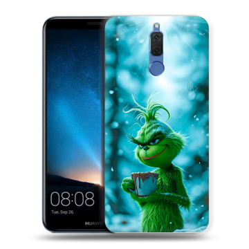 Силиконовый чехол на Huawei Nova 2i с принтом Новый год гринч Силиконовый чехол на Huawei Nova 2i с принтом Новый год гринч