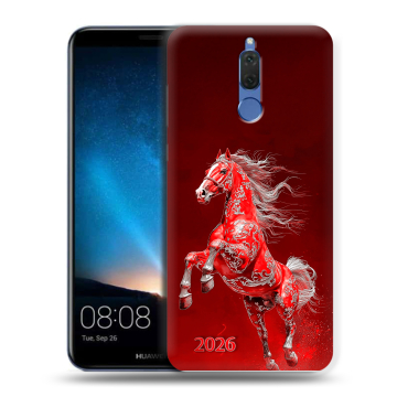 Силиконовый чехол на Huawei Nova 2i с принтом Новый год Силиконовый чехол на Huawei Nova 2i с принтом Новый год