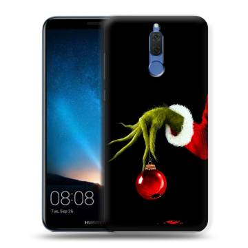 Силиконовый чехол на Huawei Nova 2i с принтом Новый год Гринч Силиконовый чехол на Huawei Nova 2i с принтом Новый год Гринч
