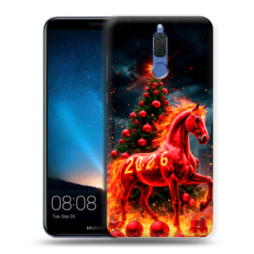 Силиконовый чехол на Huawei Nova 2i с принтом Новый год Силиконовый чехол на Huawei Nova 2i с принтом Новый год