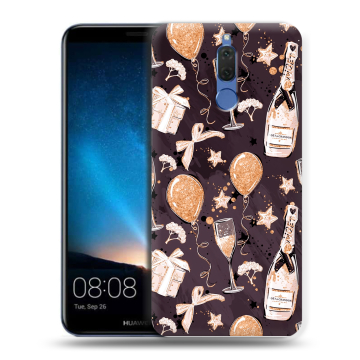 Силиконовый чехол на Huawei Nova 2i с принтом Новый год Силиконовый чехол на Huawei Nova 2i с принтом Новый год