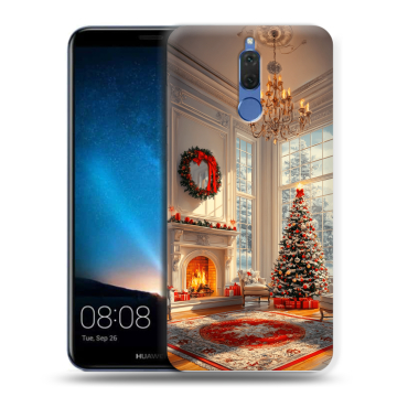 Силиконовый чехол на Huawei Nova 2i с принтом Новый год Силиконовый чехол на Huawei Nova 2i с принтом Новый год