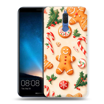 Силиконовый чехол на Huawei Nova 2i с принтом Новый год Силиконовый чехол на Huawei Nova 2i с принтом Новый год