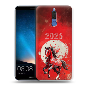 Силиконовый чехол на Huawei Nova 2i с принтом Новый год Силиконовый чехол на Huawei Nova 2i с принтом Новый год