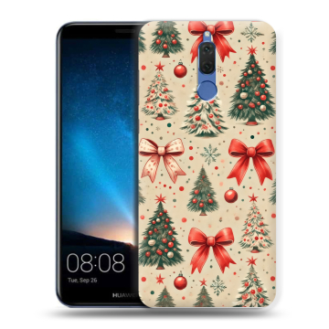 Силиконовый чехол на Huawei Nova 2i с принтом Новый год Силиконовый чехол на Huawei Nova 2i с принтом Новый год