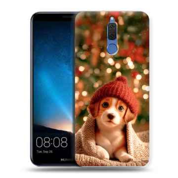 Силиконовый чехол на Huawei Nova 2i с принтом Новый год Силиконовый чехол на Huawei Nova 2i с принтом Новый год