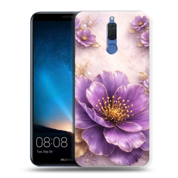 Силиконовый чехол на Huawei Nova 2i с принтом женский