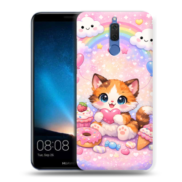 Силиконовый чехол на Huawei Nova 2i с принтом для девочек