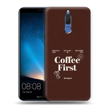 Силиконовый чехол на Huawei Nova 2i с принтом женский