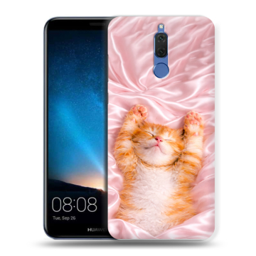 Силиконовый чехол на Huawei Nova 2i с принтом женский