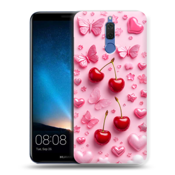 Силиконовый чехол на Huawei Nova 2i с принтом для девочек