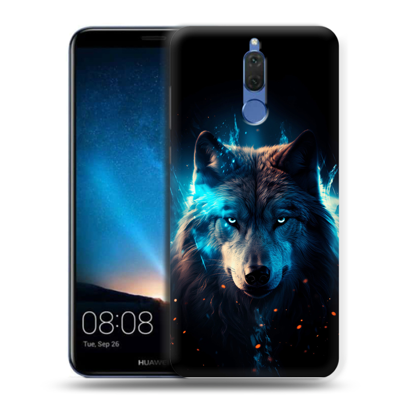 Силиконовый чехол на Huawei Nova 2i с принтом Волк ночной Силиконовый чехол на Huawei Nova 2i с принтом Волк ночной