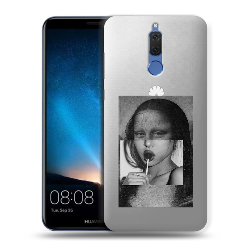 Силиконовый чехол на Huawei Nova 2i с принтом Мона Лиза Силиконовый чехол на Huawei Nova 2i с принтом Мона Лиза