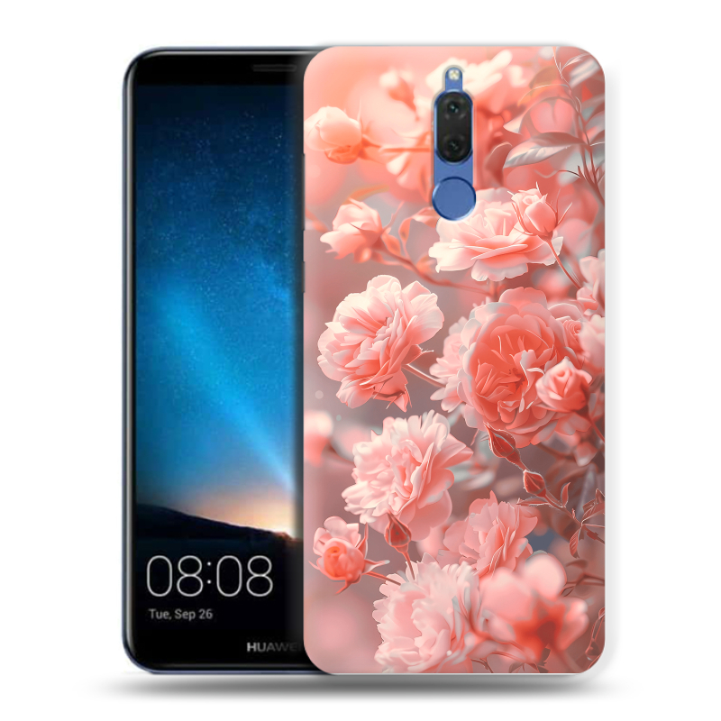 Силиконовый чехол на Huawei Nova 2i с принтом Розы цветы Силиконовый чехол на Huawei Nova 2i с принтом Розы цветы