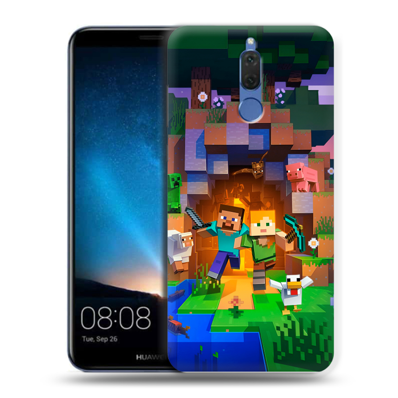Силиконовый чехол на Huawei Nova 2i с принтом Майнкрафт Minecraft Силиконовый чехол на Huawei Nova 2i с принтом Майнкрафт Minecraft