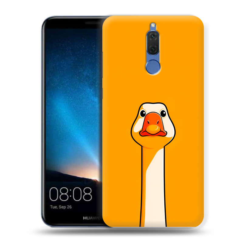 Силиконовый чехол на Huawei Nova 2i с принтом Смешная утка Силиконовый чехол на Huawei Nova 2i с принтом Смешная утка