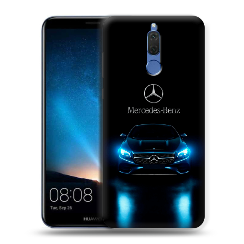 Силиконовый чехол на Huawei Nova 2i с принтом Mercedes Мерседес Силиконовый чехол на Huawei Nova 2i с принтом Mercedes Мерседес