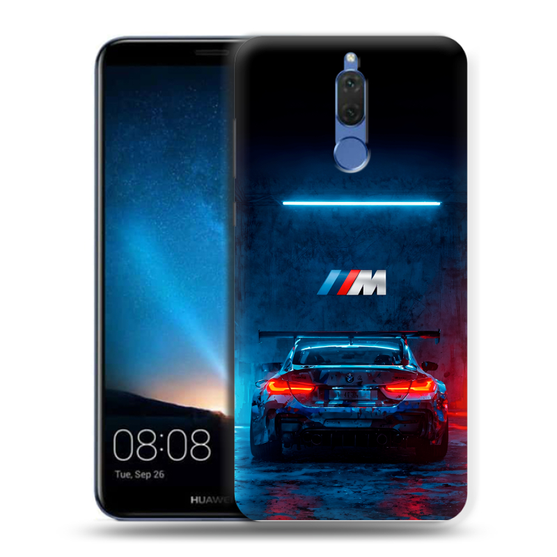 Силиконовый чехол на Huawei Nova 2i с принтом BMW БМВ Силиконовый чехол на Huawei Nova 2i с принтом BMW БМВ