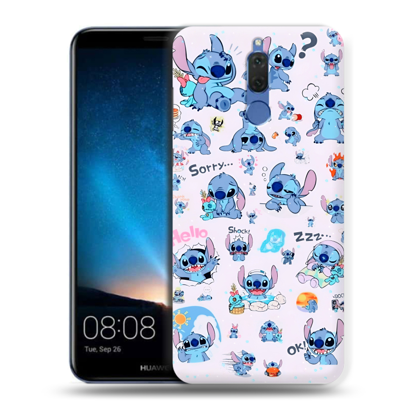 Силиконовый чехол на Huawei Nova 2i с принтом Лило и Стич Силиконовый чехол на Huawei Nova 2i с принтом Лило и Стич