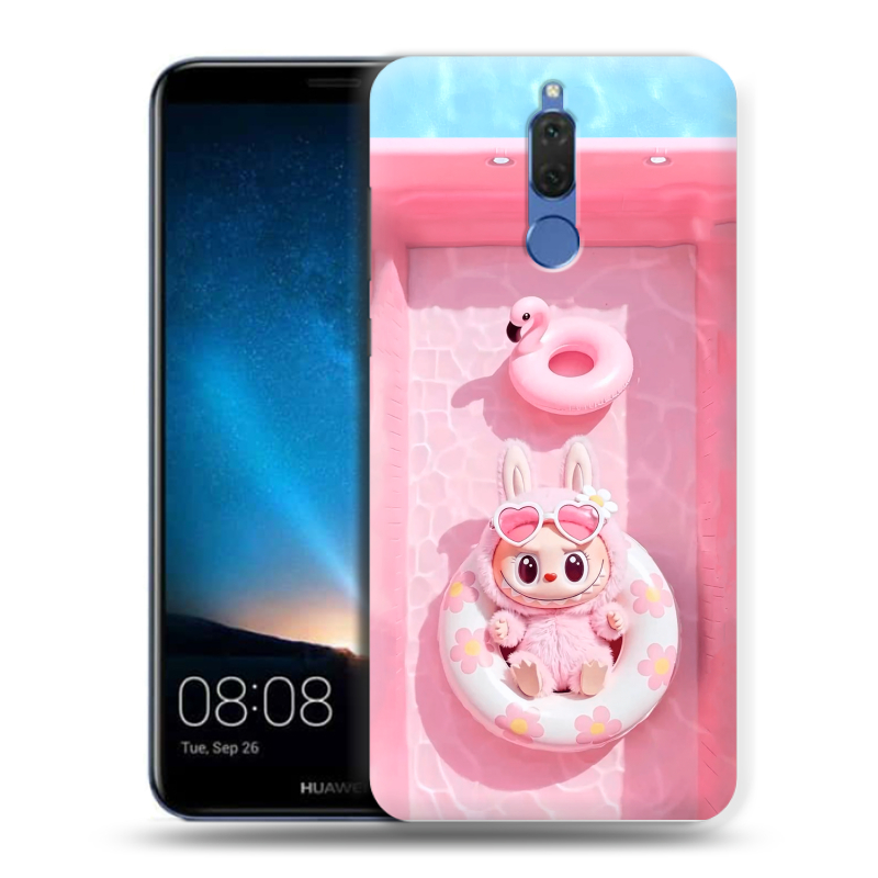 Силиконовый чехол на Huawei Nova 2i с принтом Labubu Лабубу Силиконовый чехол на Huawei Nova 2i с принтом Labubu Лабубу