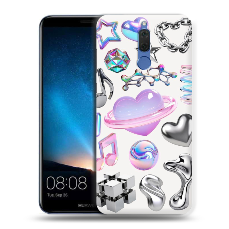 Силиконовый чехол на Huawei Nova 2i с принтом Y2K Силиконовый чехол на Huawei Nova 2i с принтом Y2K