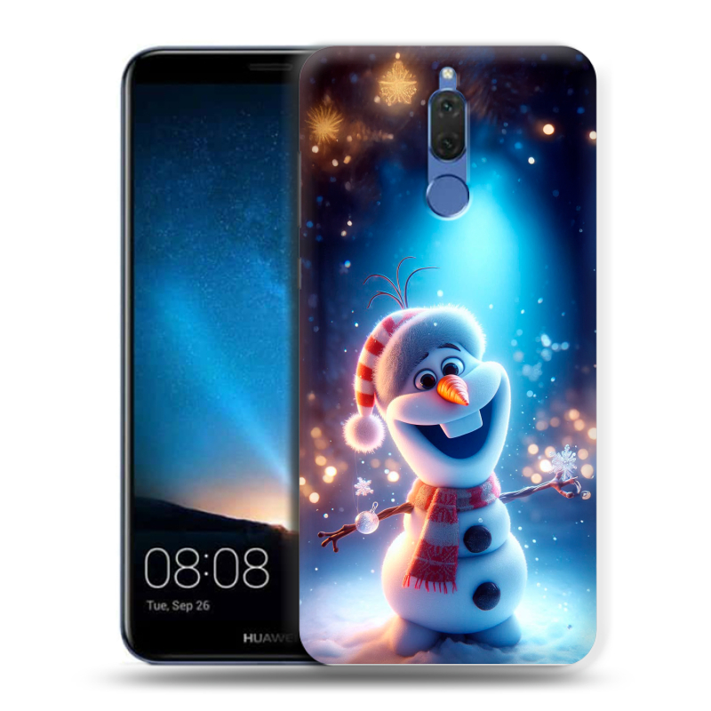Силиконовый чехол на Huawei Nova 2i с принтом Новый год Силиконовый чехол на Huawei Nova 2i с принтом Новый год