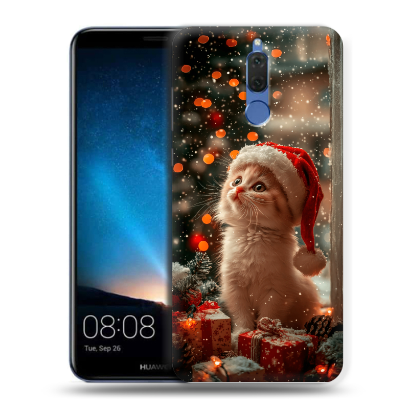 Силиконовый чехол на Huawei Nova 2i с принтом Новый год Силиконовый чехол на Huawei Nova 2i с принтом Новый год