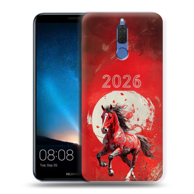 Силиконовый чехол на Huawei Nova 2i с принтом Новый год Силиконовый чехол на Huawei Nova 2i с принтом Новый год